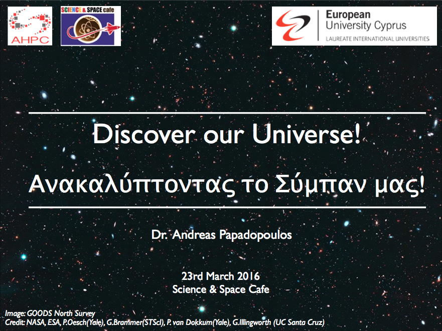 Discover our Universe! (Presentation)